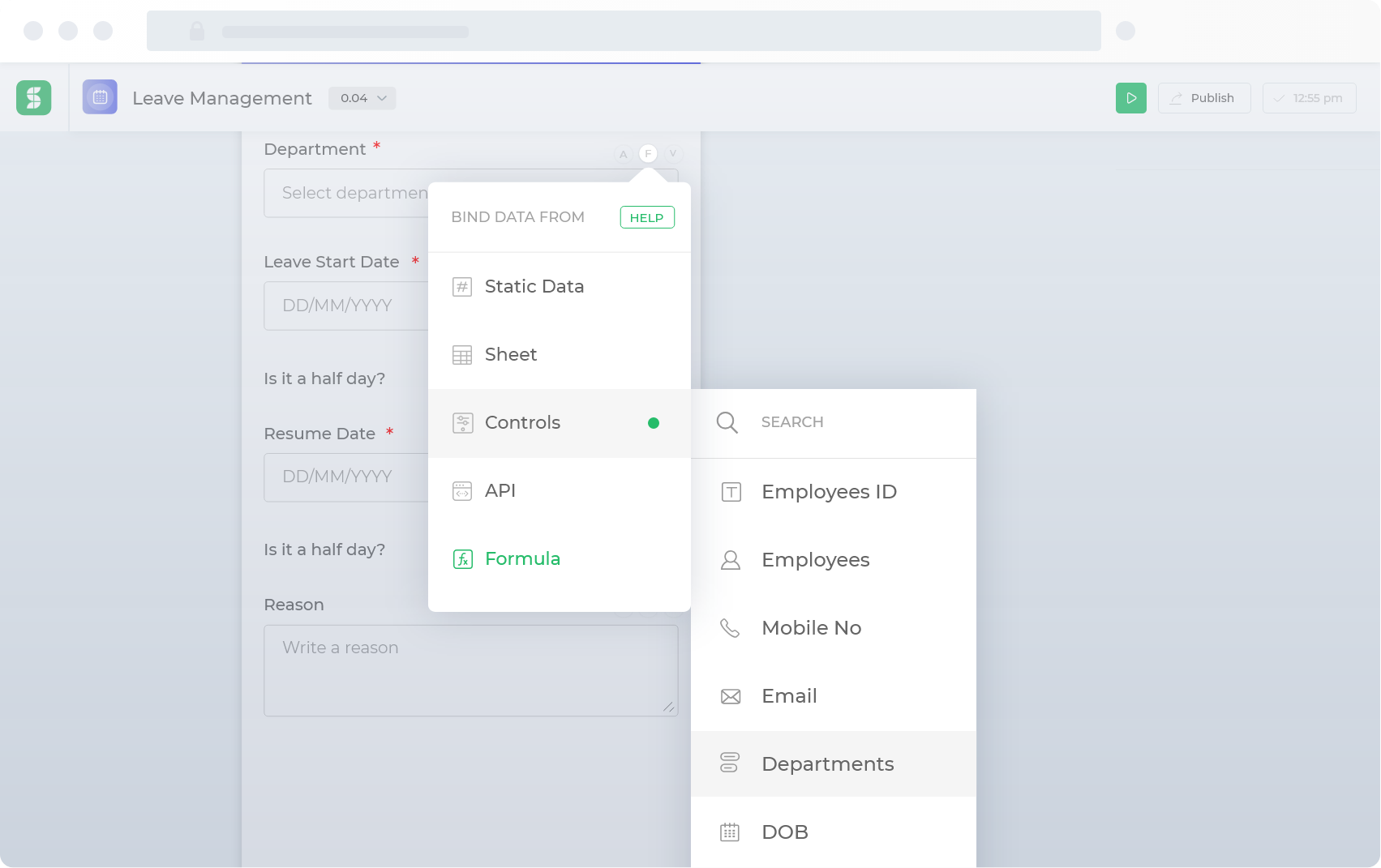 Dependant Data in mobile apps
