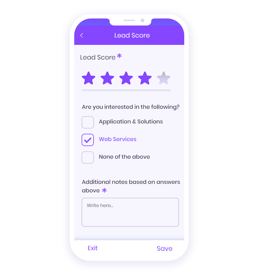 lead qualification app