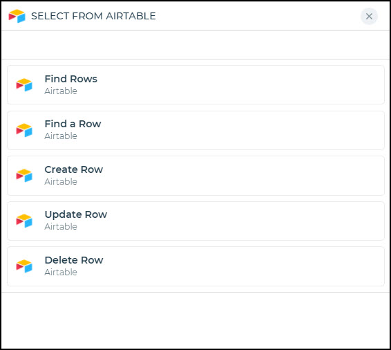 Airtable Connector Actions