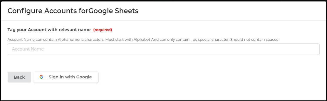 Configure Google Account