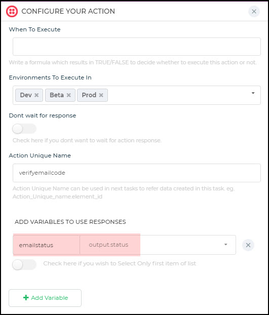 Response variable for Verification Status