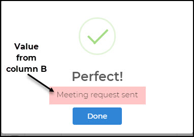 Values returned from connector action