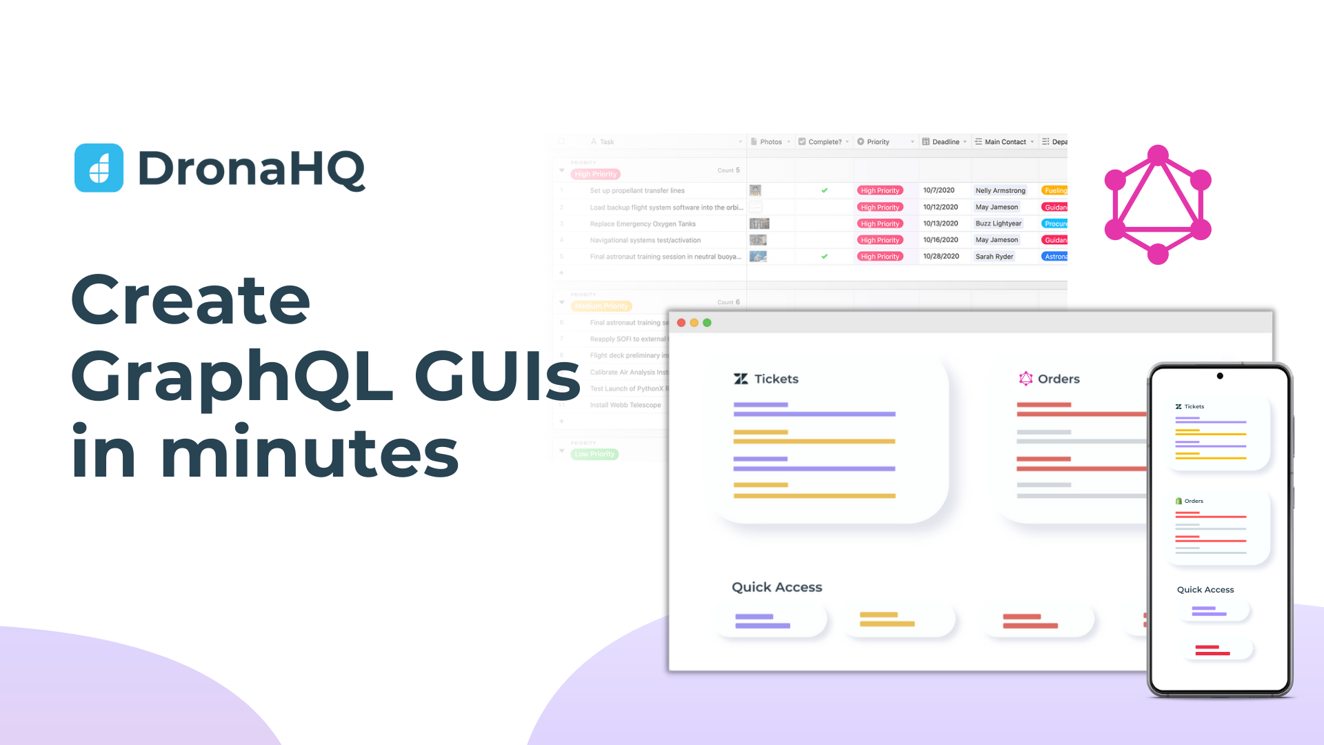 GraphQL GUI | Build GraphQL Admin Clients using DronaHQ