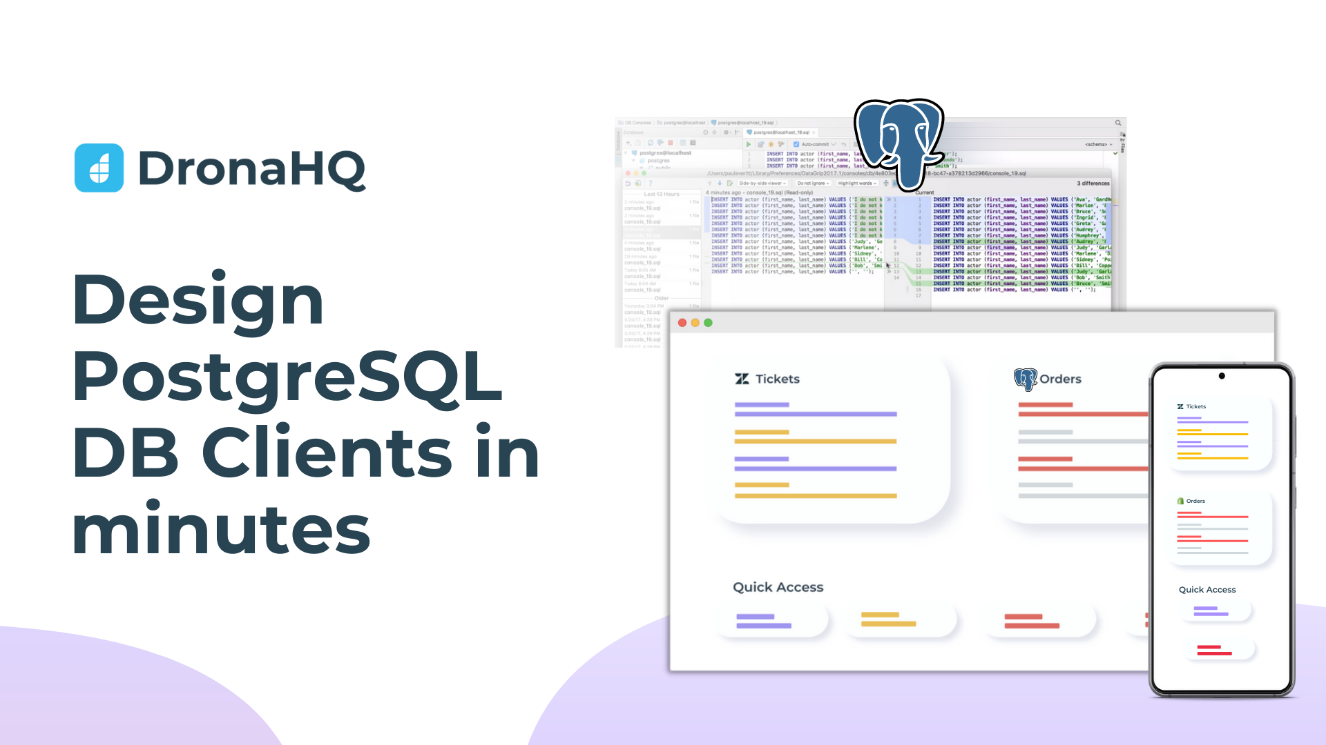 PostgreSQL Client | Build PostgresQL GUI in minutes using DronaHQ