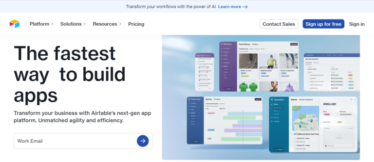 Airtable best low code platform