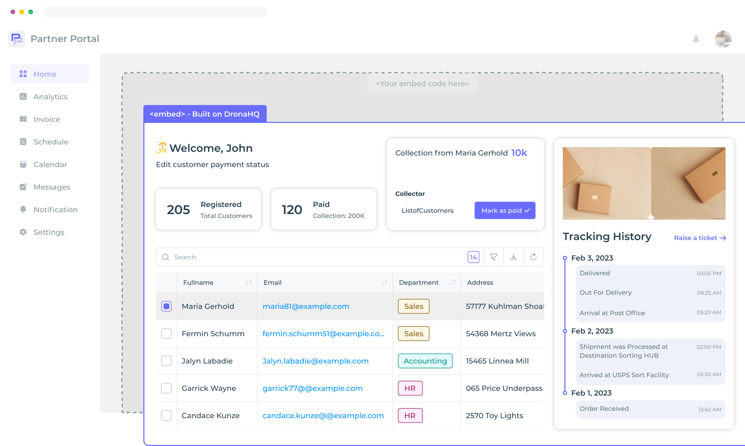 Embed lowcode apps in your own portals