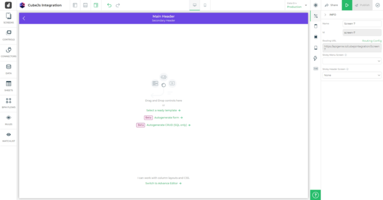 DronaHQ studio blank app