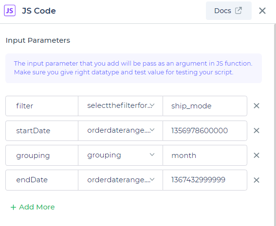 on-screen action of JS CODE