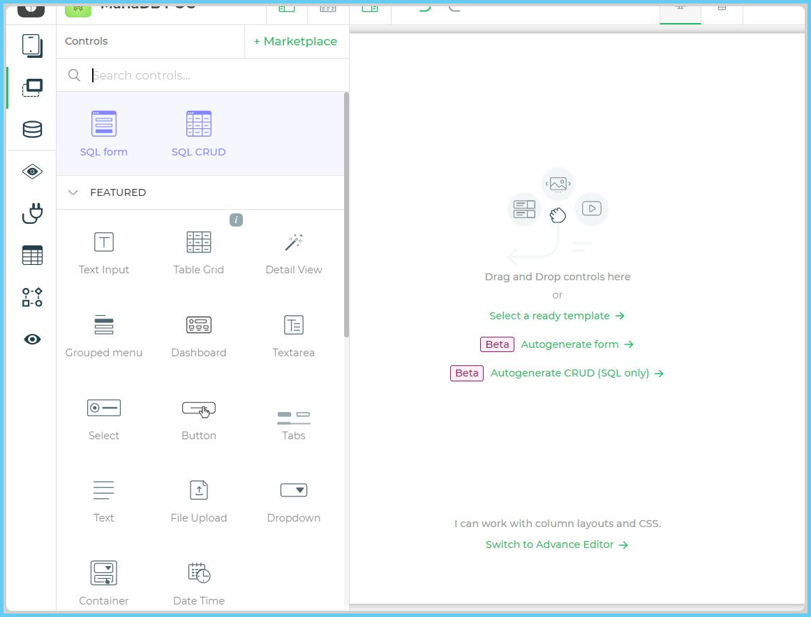 different table grids