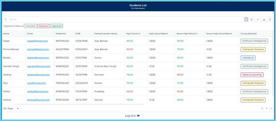 new screen with detailed UI