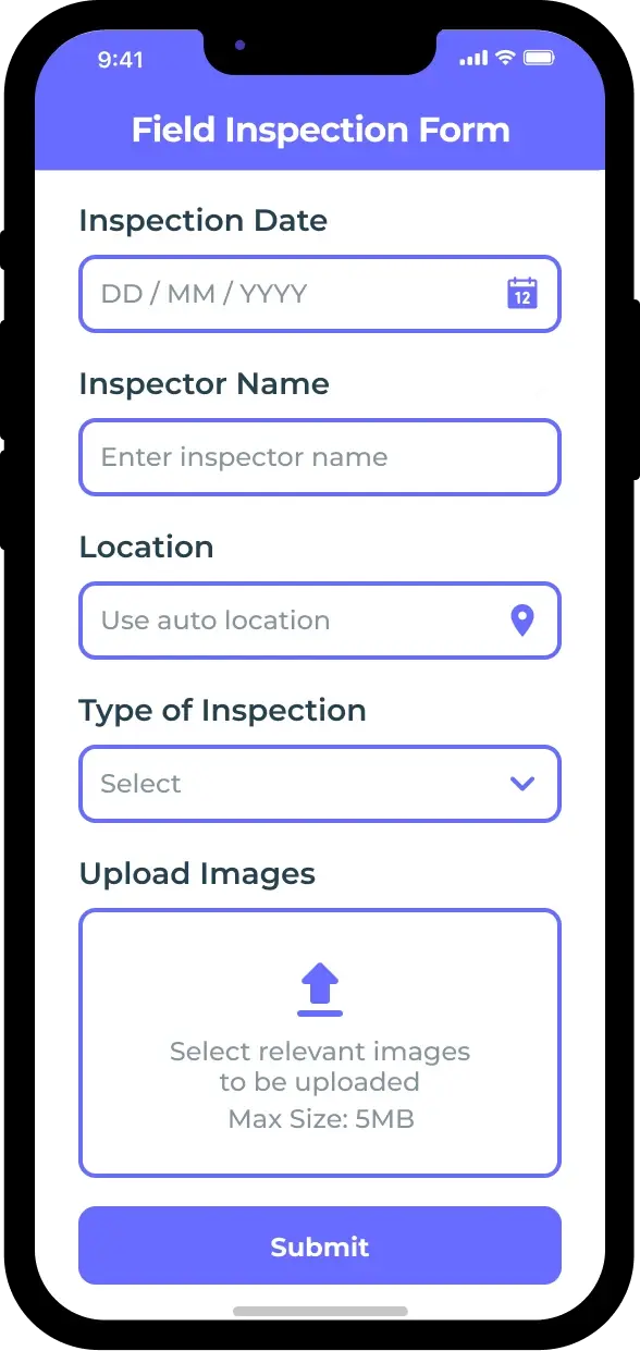 Inspection checklist