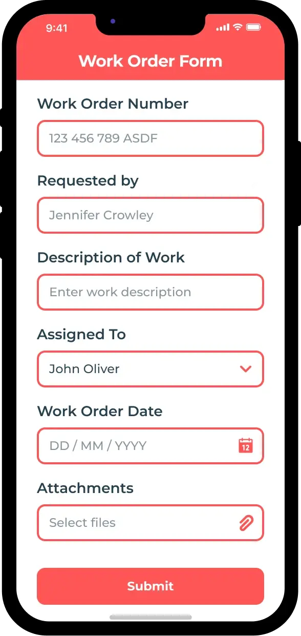 work order form