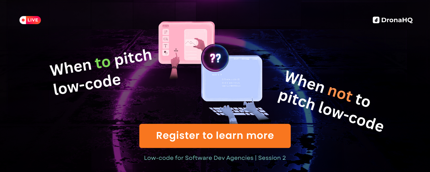 pitching low-code projects