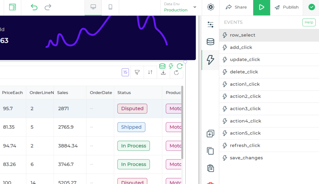 table ui design best practices