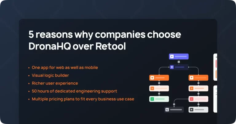 reason Why do people switch from Retool to DronaHQ