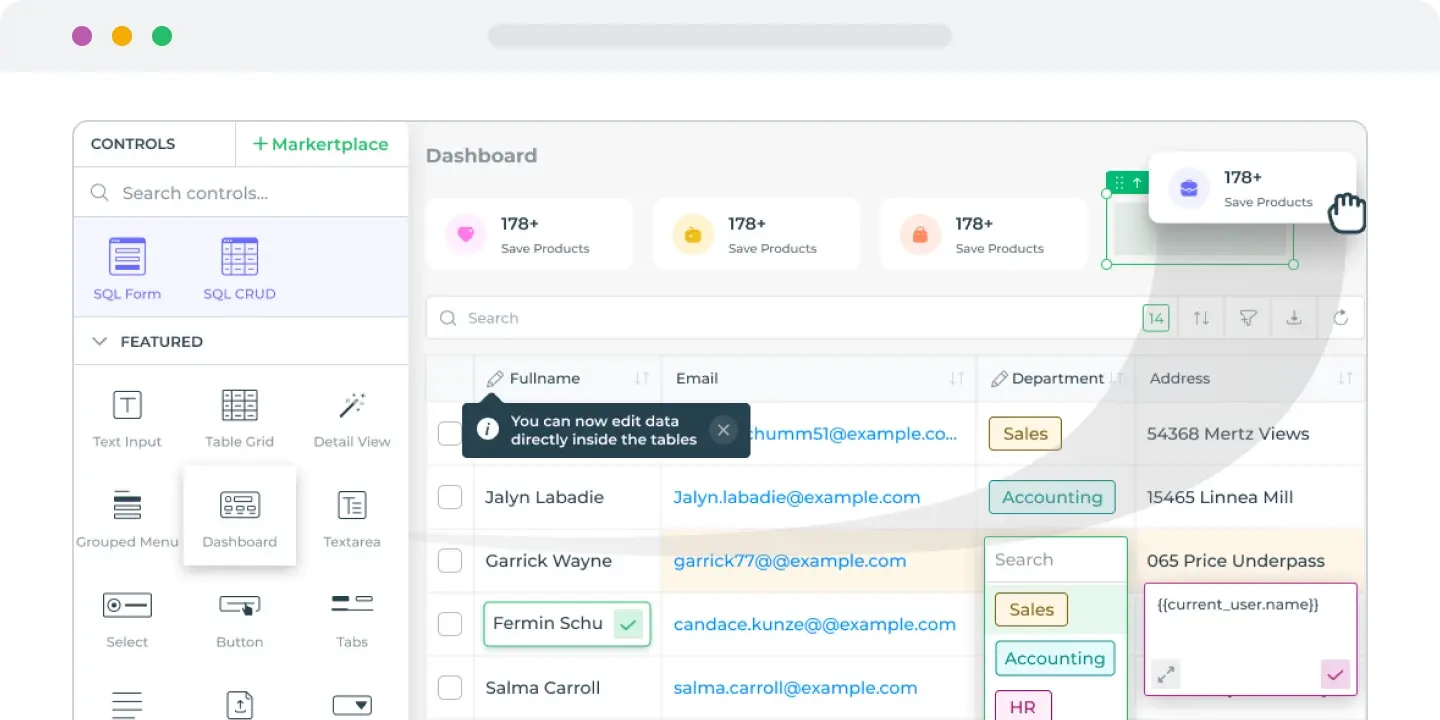 no code internal tools