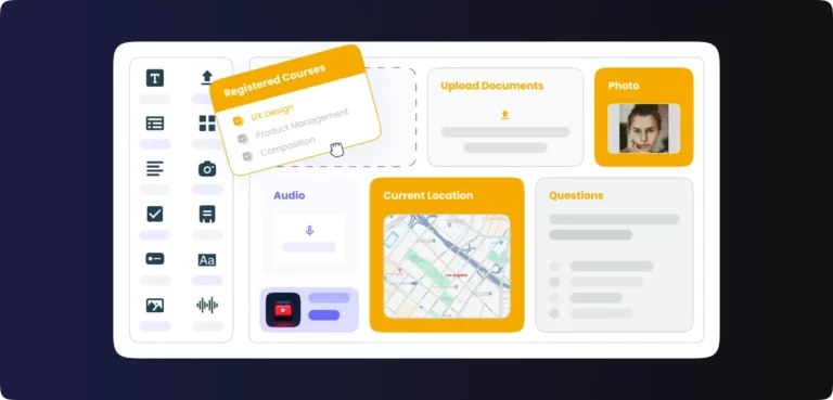 drag and drop in no code picture view