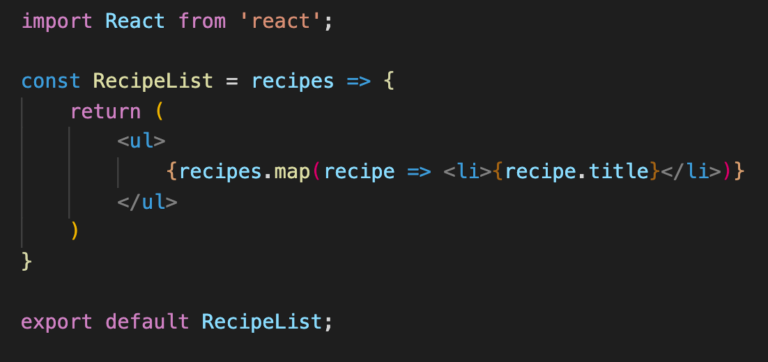 functional component in react