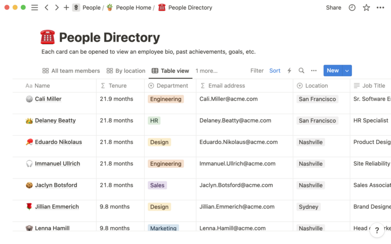 Notion Best all-in-one Airtable alternative