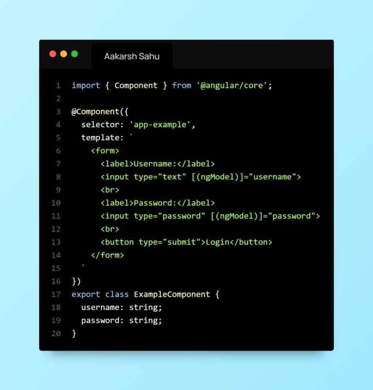 form handling in angular