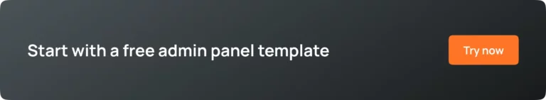 free admin panel template