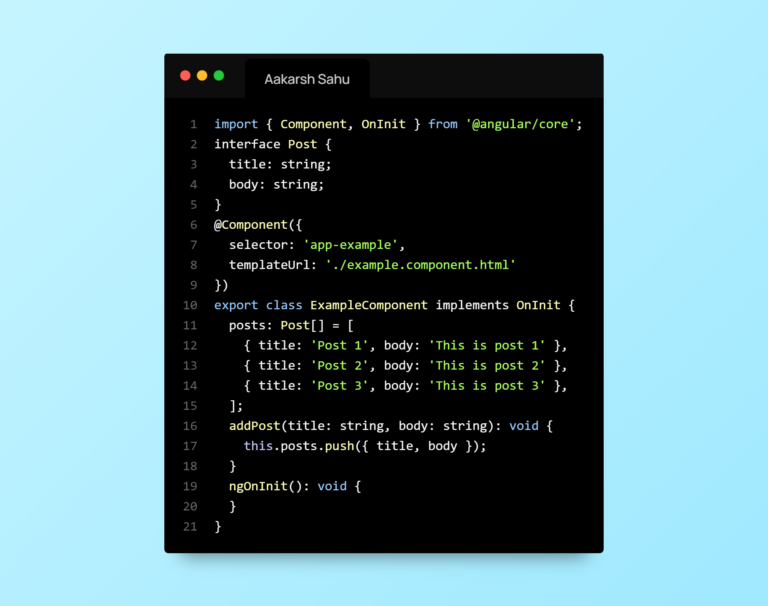 typescript in anguler