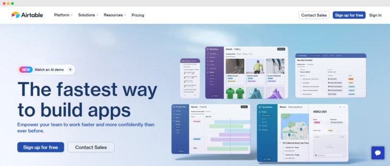 Airtable fastest way to build app
