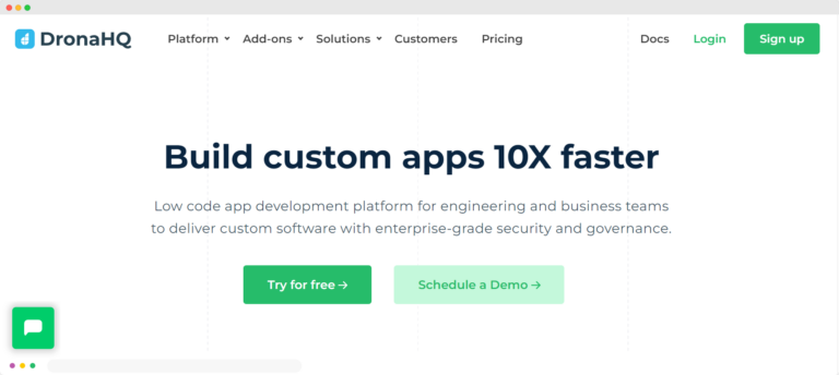 Dronahq the low code plateform