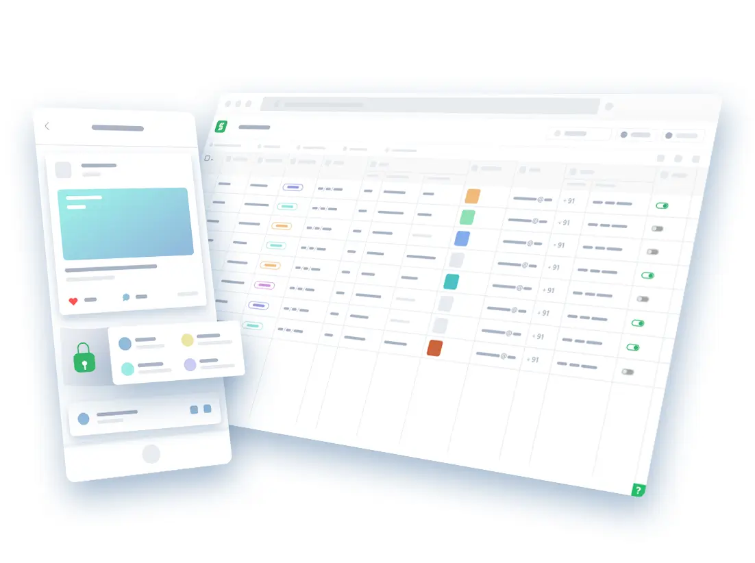 Organize your data like excel sheets