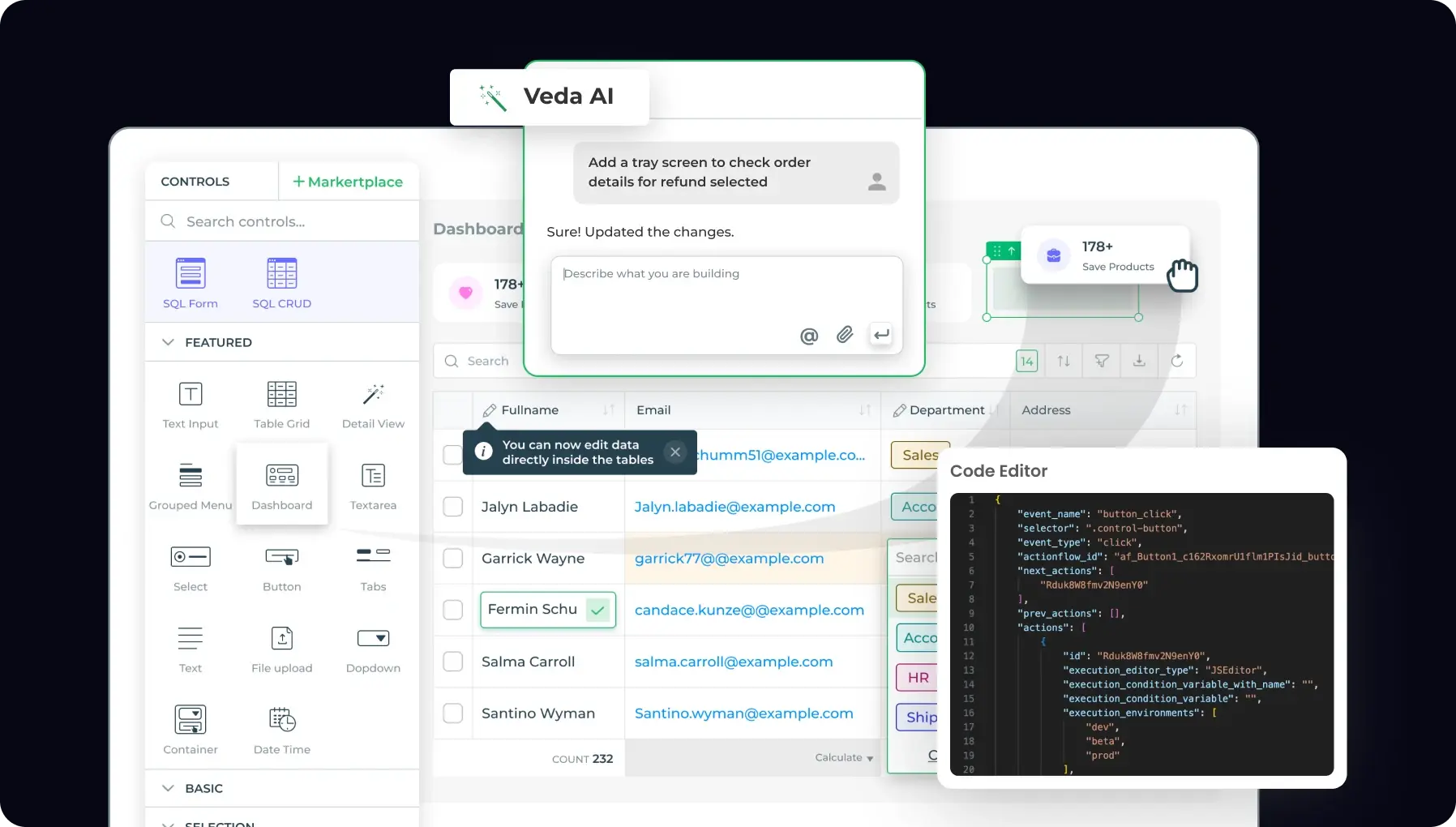 AI + Visual development