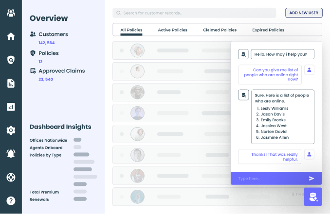 CRM Dashboard-Chatbot