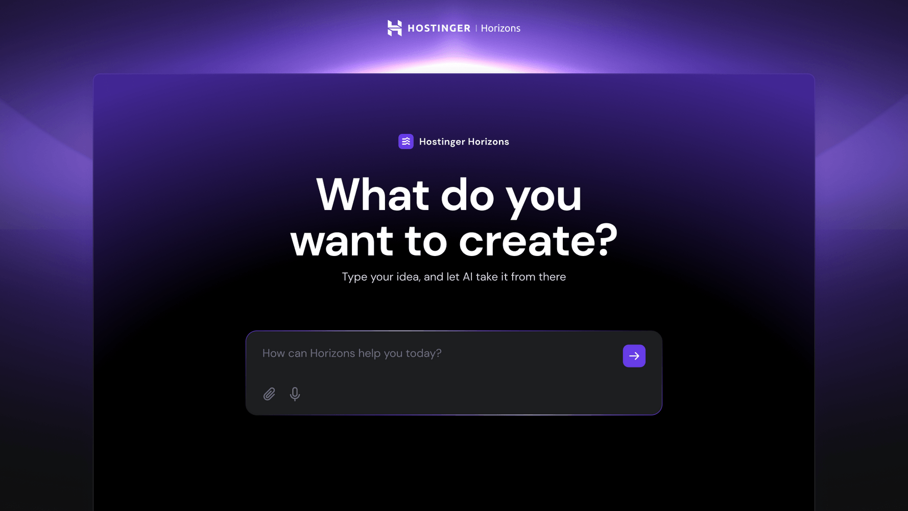 Hostinger Horizons 1