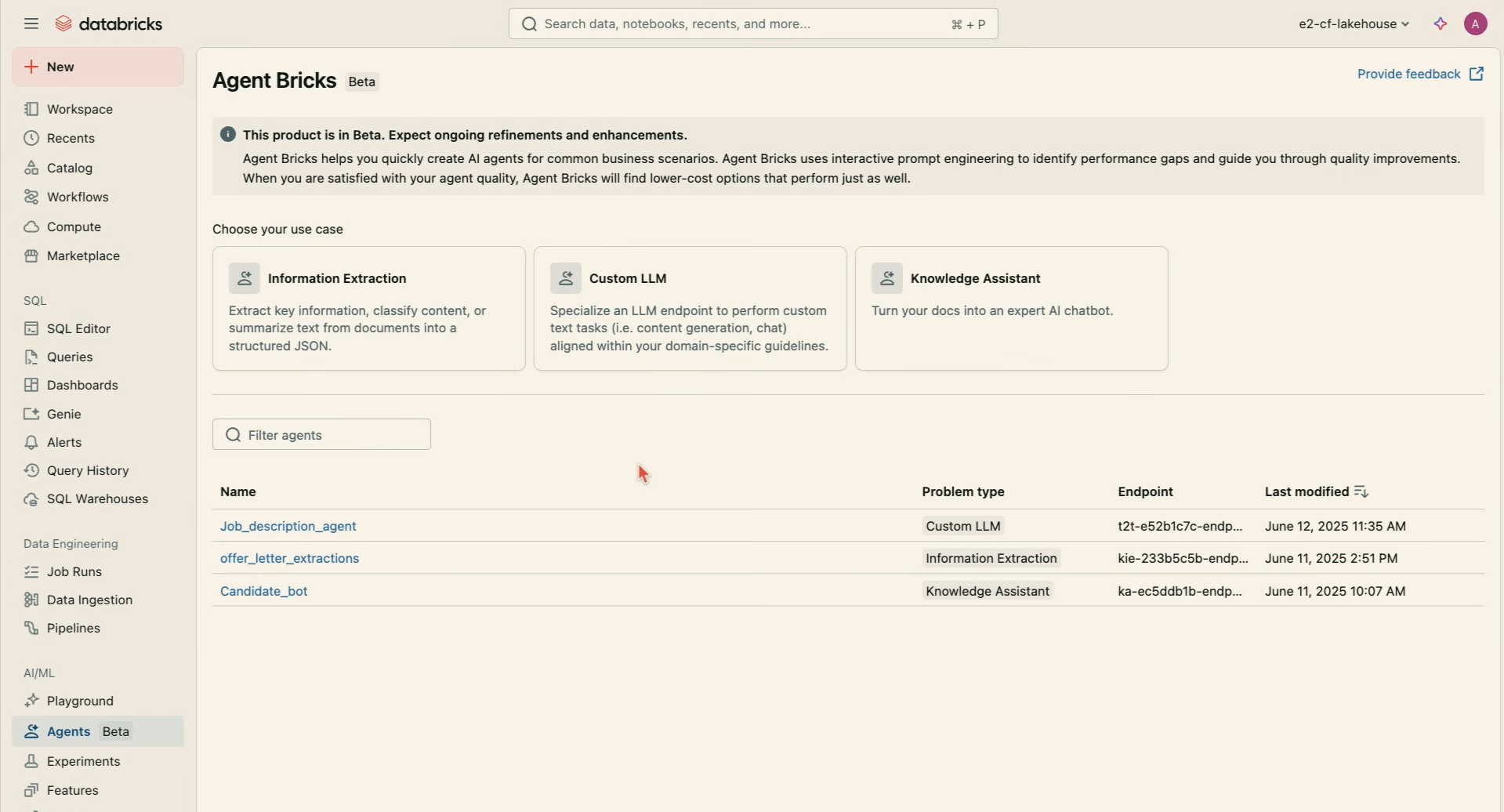 Databricks Mosaic AI